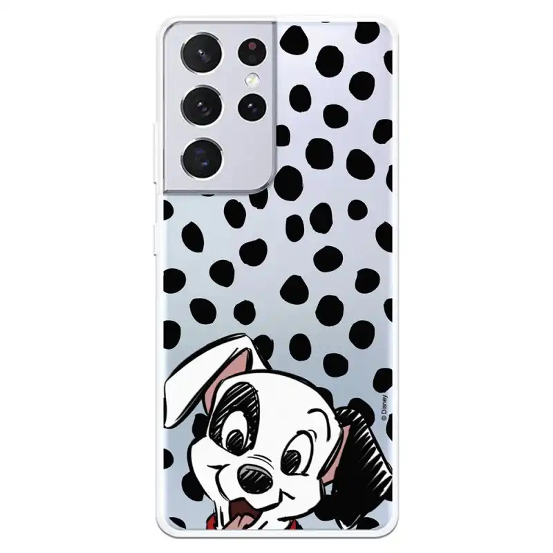 Funda Oficial de Disney Cachorro Manchas 101 Dálmatas para Samsung Galaxy S21 Ultra