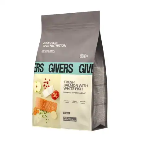 Givers Pienso Natural Para Perros de Razas Mini con Salmón, 6 Kg - Givers - Comparador de precios