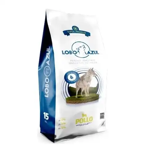 Lobo azul pienso super premium natural sabor pollo para perros mayores - Piensos Lobo Azul - Comparador de precios
