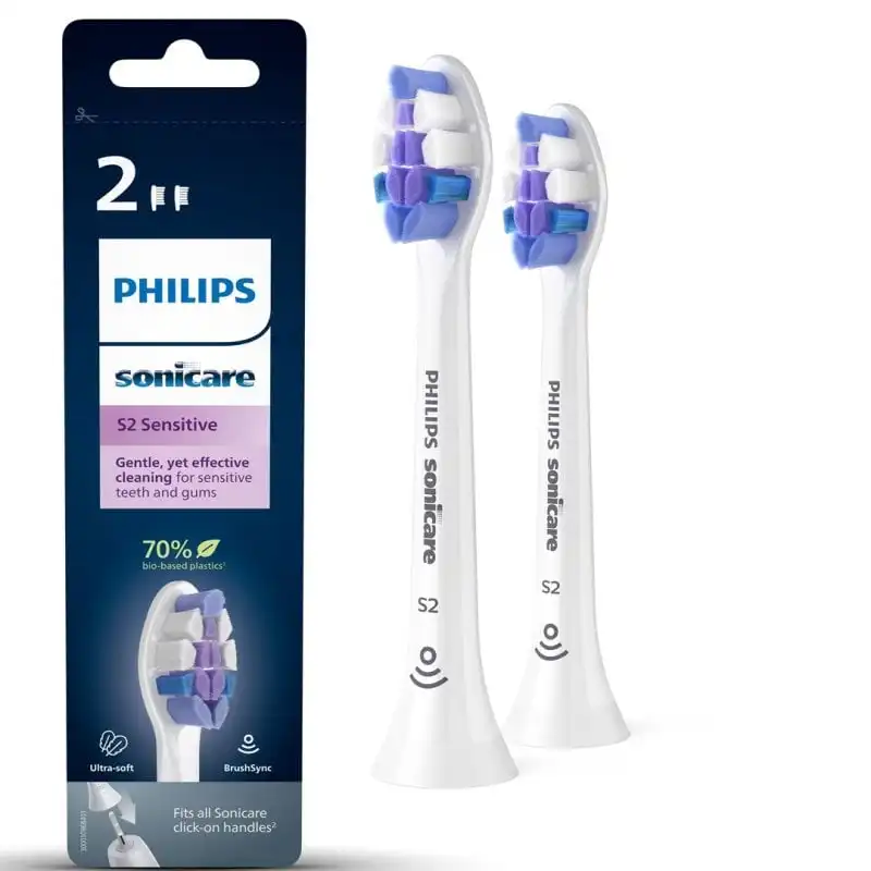 Philips Sonicare S2 Sensitive Hx6052/10 2x Cabezales de Cepillo