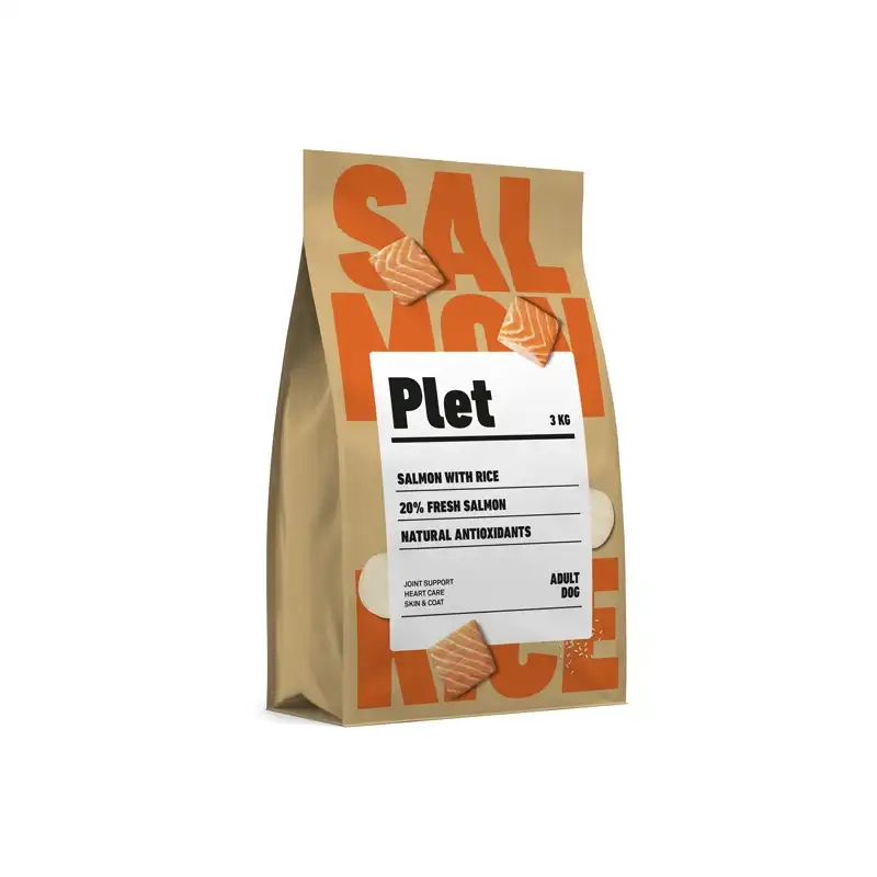 Pienso Plet para Perro Adulto - Salmón con arroz, Peso 3 Kg. - Plet - Comparador de precios