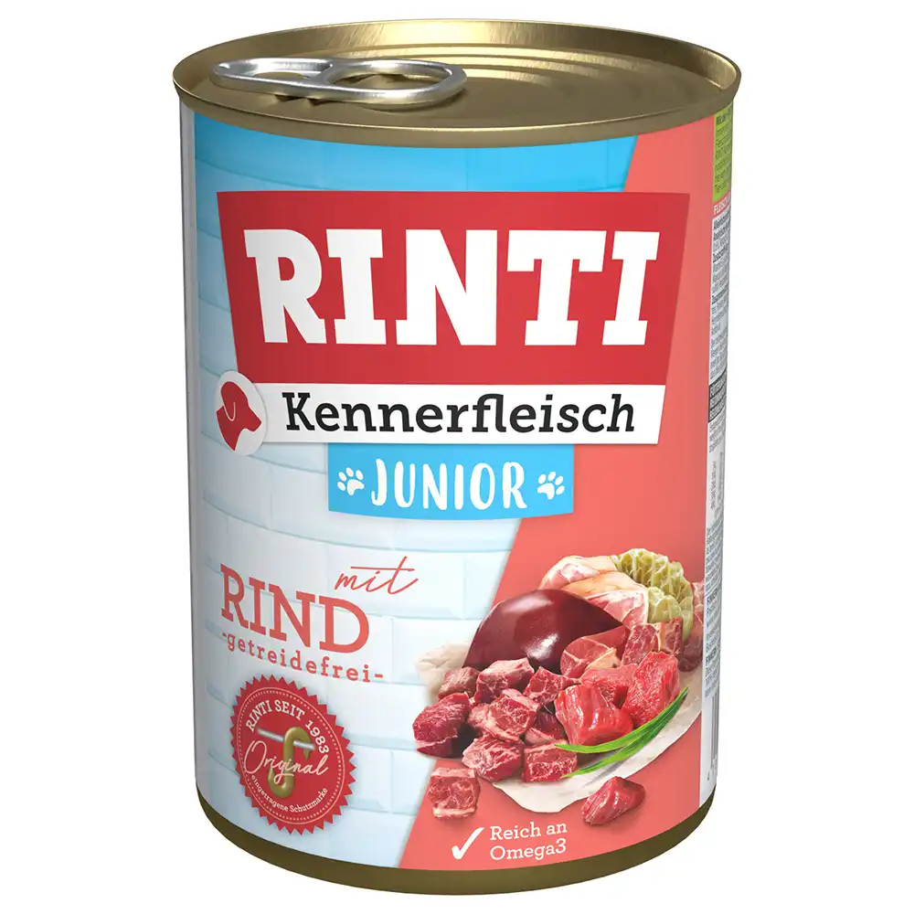 Rinti Kennerfleisch Junior 6 x 400 g - Vacuno