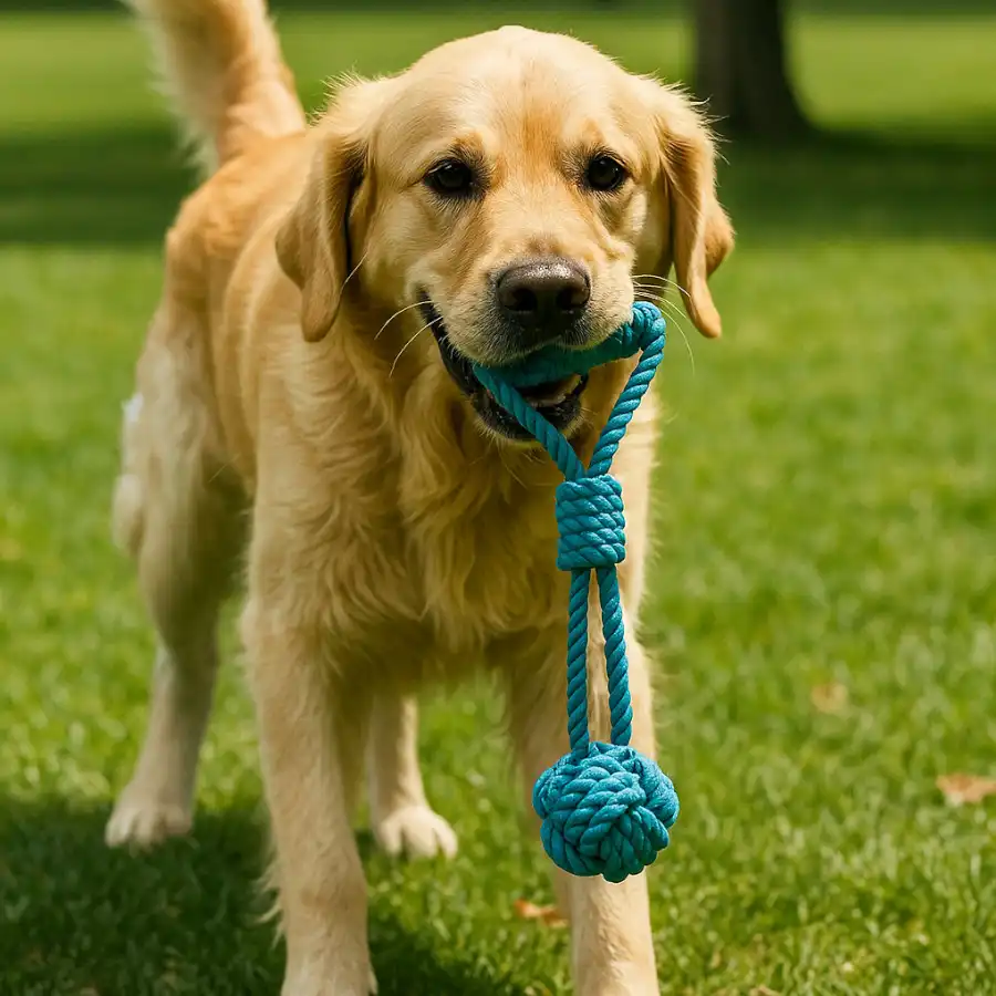 Tootoy! Modedor para Tirar de Cuerda con Pelota Azul para perros - Tootoy! - Comparador de precios
