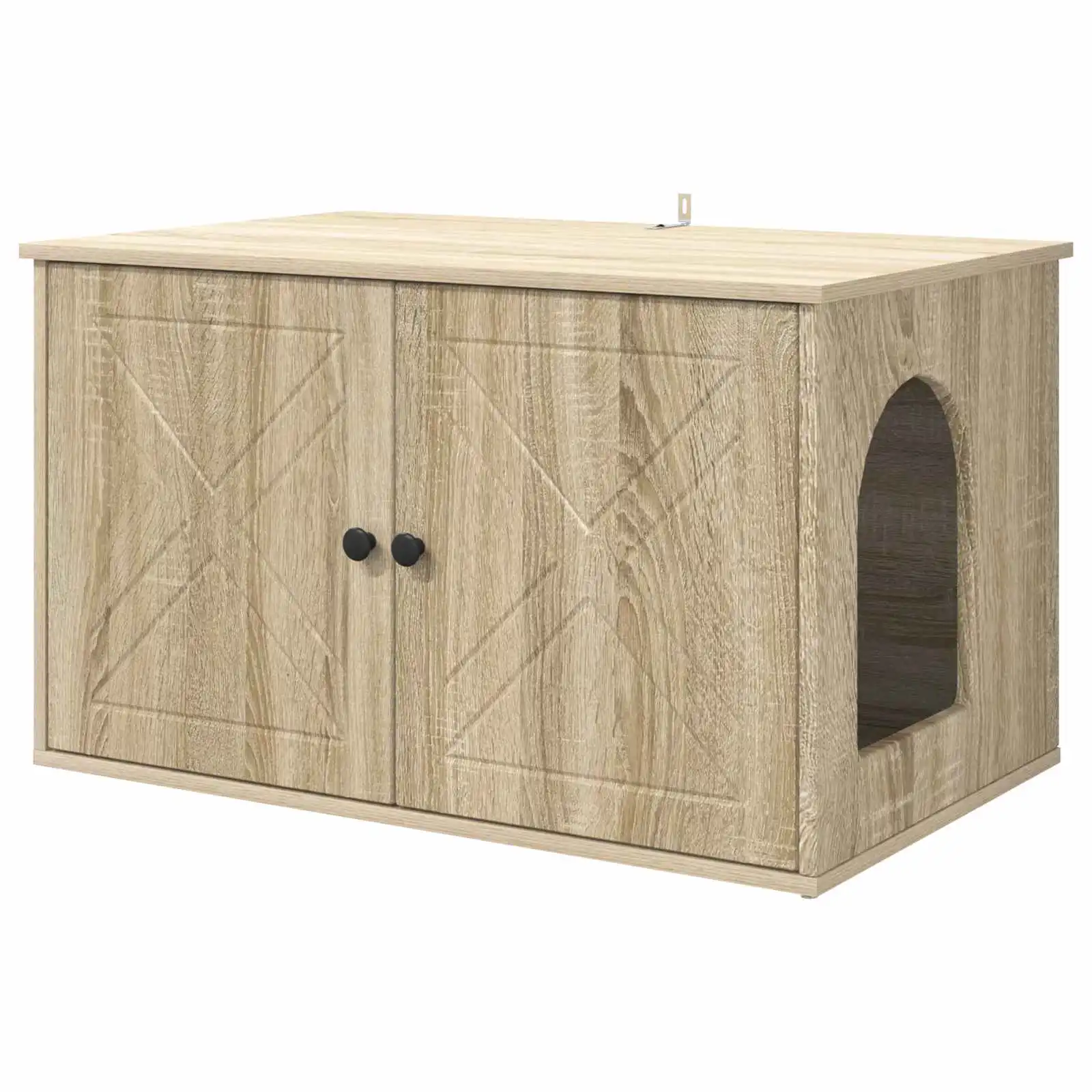 vidaXL Casa para Gatos Sonoma 85 x 55 x 50,5 cm Madera de ingeniería - 85 x 55 x 50,5 cm - VIDAXL - Comparador de precios