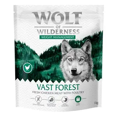 Wolf of Wilderness «Explore The Vast Forests» Weight Management», sin cereales - 1 kg - Receta nueva - Wolf of Wilderness - Comparador de precios