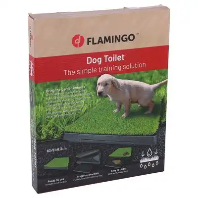 Bandeja higiénica para perros FLAMINGO con césped artificial - Bandeja y alfombra de césped - Flamingo - Comparador de precios