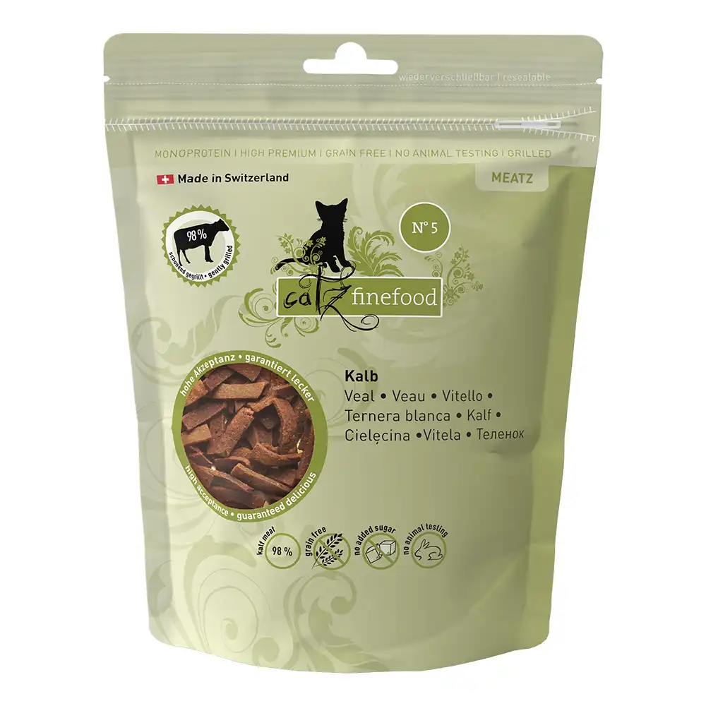 catz finefood Meatz snacks para gatos - Ternera 45 g - catz finefood - Comparador de precios