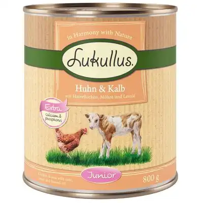 Lukullus Junior con pollo y ternera - 6 x 800 g - Lukullus - Comparador de precios