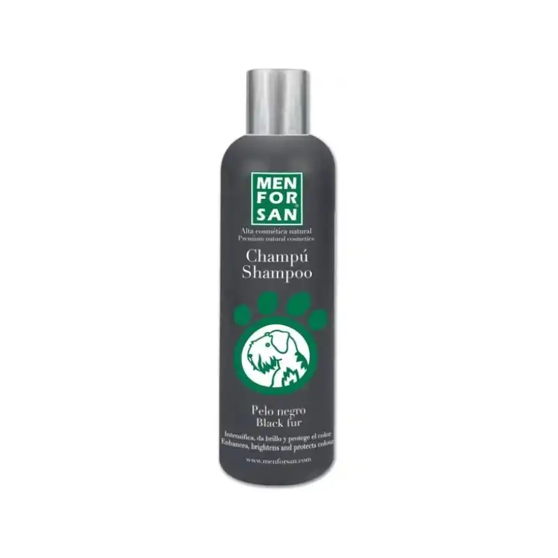 Menforsan Champu intensificador pelo negro para perros 300mls 300, 0.3 - Menforsan - Comparador de precios