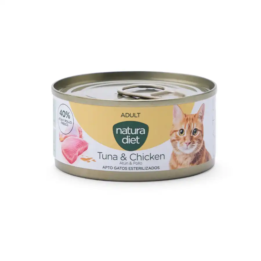 Natura Diet Adult Atún & Pollo lata para gatos 85 g - Natura Diet - Comparador de precios