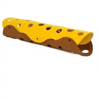 Pawffee Túnel plegable 60x30cm para gatos, lavable, café/amarillo - 1 pieza - Pawffee - Comparador de precios