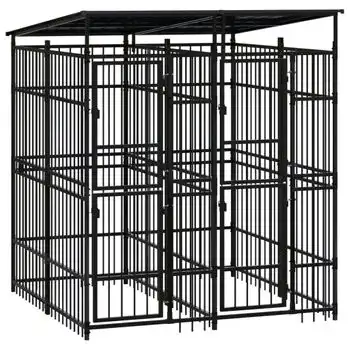 Perrera De Exterior Con Techo De Acero 3,69 M²