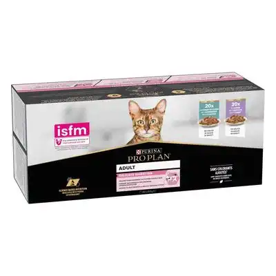 PURINA PRO PLAN Delicate Adult 40 x 85 g - Pescado de mar y pavo - Pro Plan - Comparador de precios