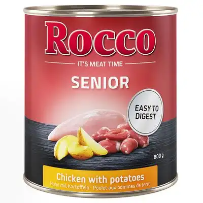 Rocco Senior 6 x 800 g - Pollo con patatas - Rocco - Comparador de precios