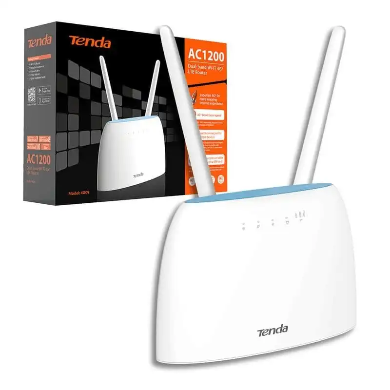 Tenda 4G09 Router WiFi Doble Banda AC1200 4G+ LTE