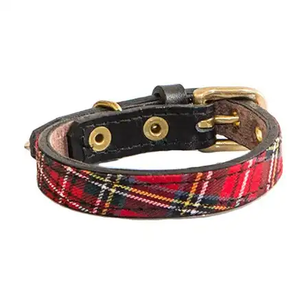 Collar Be Two para perros Buckingham Escocés Extra-Mini
