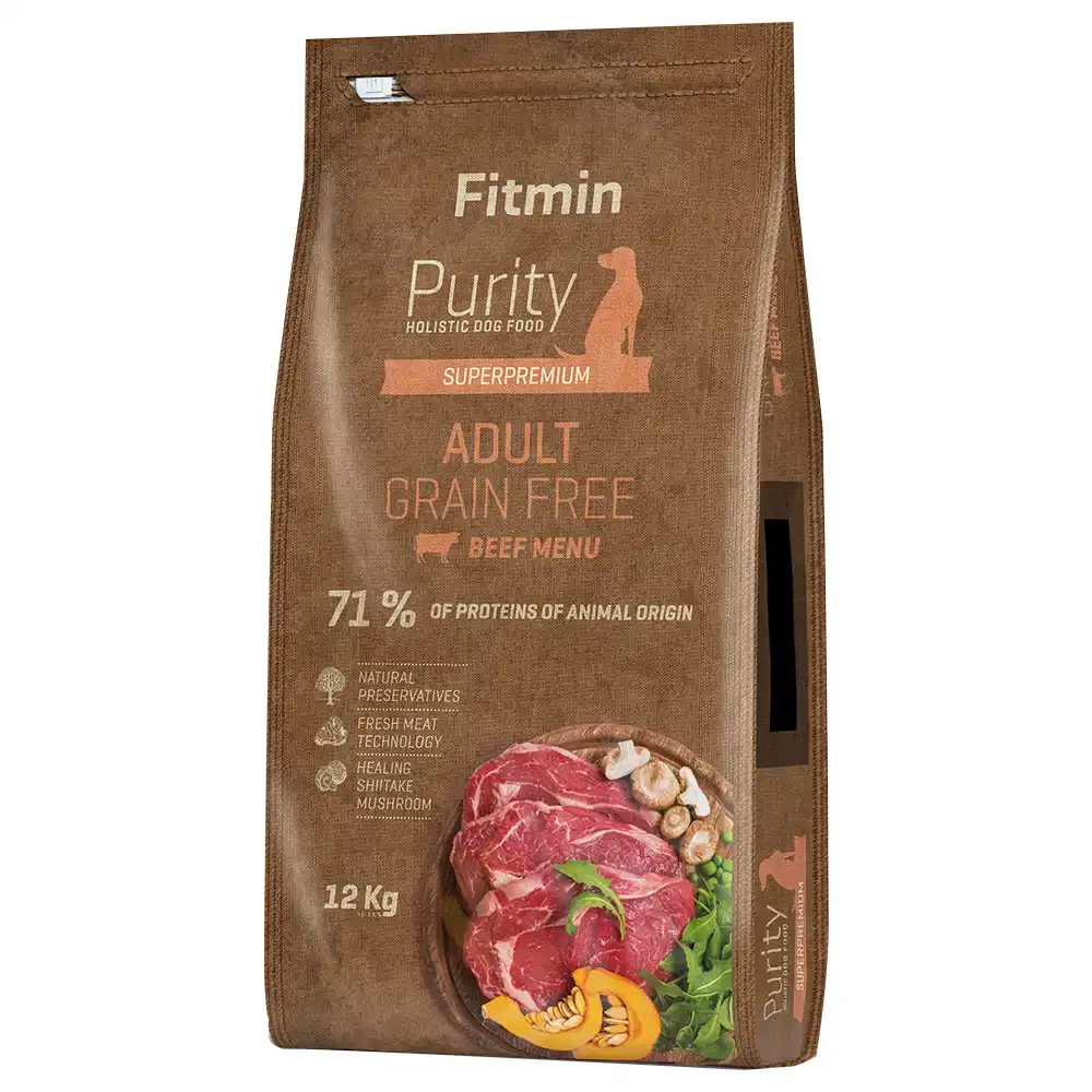 Fitmin dog Purity Adult Vacuno sin cereales - 12 kg