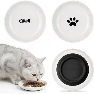 HausPets Set 3 comederos cerámica gato antideslizantes - Juego de 3 cuencos - HausPets - Comparador de precios