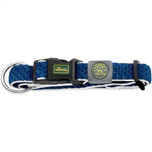 Hunter Hilo Vario Basic Collar azul para perros