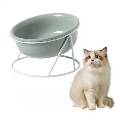IntiMeg Comedero de cerámica para gatos y perros con base elevada - 1 pieza - IntiMeg - Comparador de precios