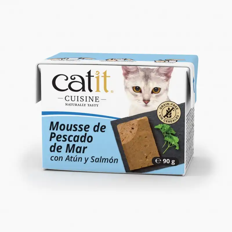 Mousse para gatos Catit Cuisine, Pescado de mar-90g