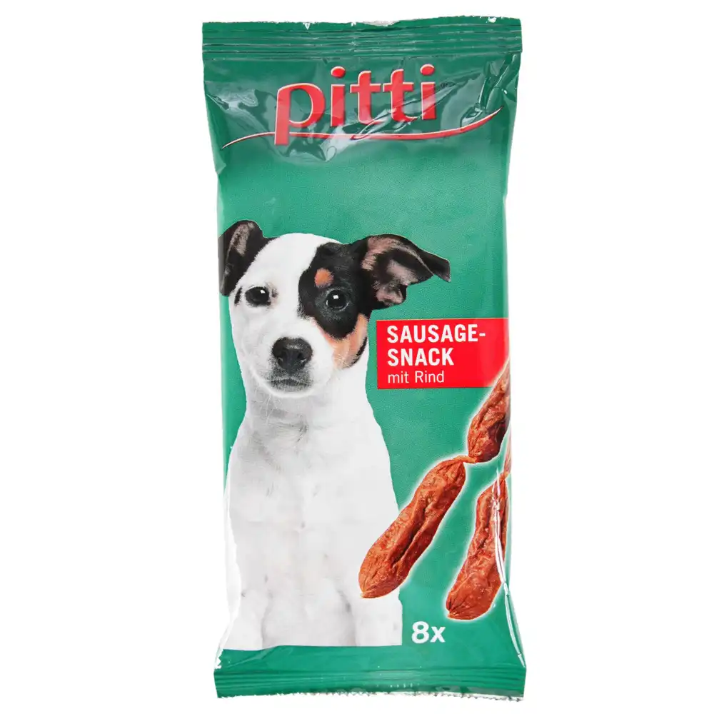 pitti Sausage salchichas de ternera semihúmedas para perros - Ternera (8uds.)