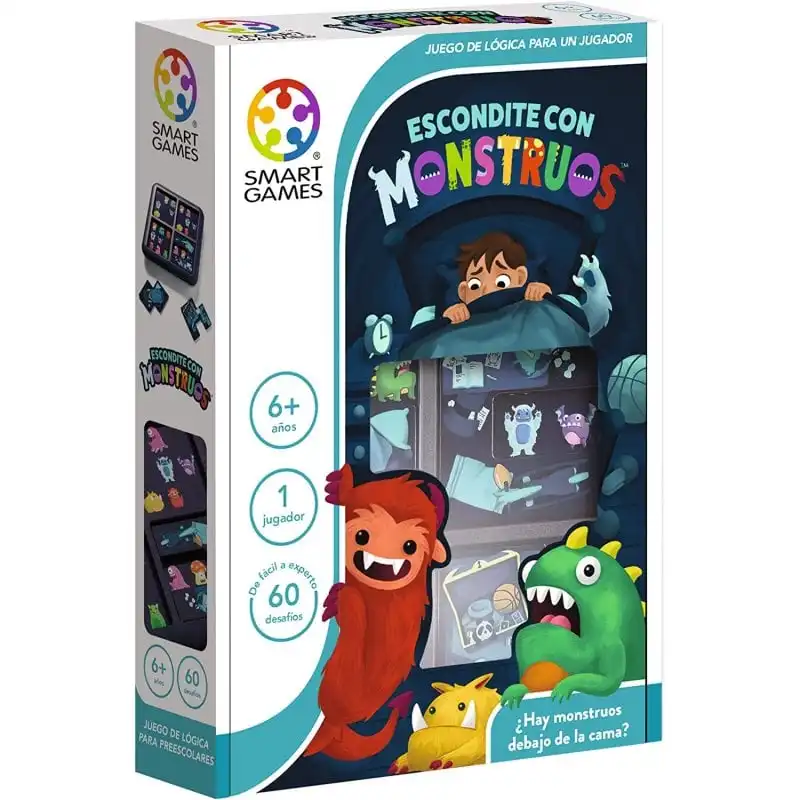 Smart Games Rompecabezas Educativo Escondite con Monstruos +6 Años