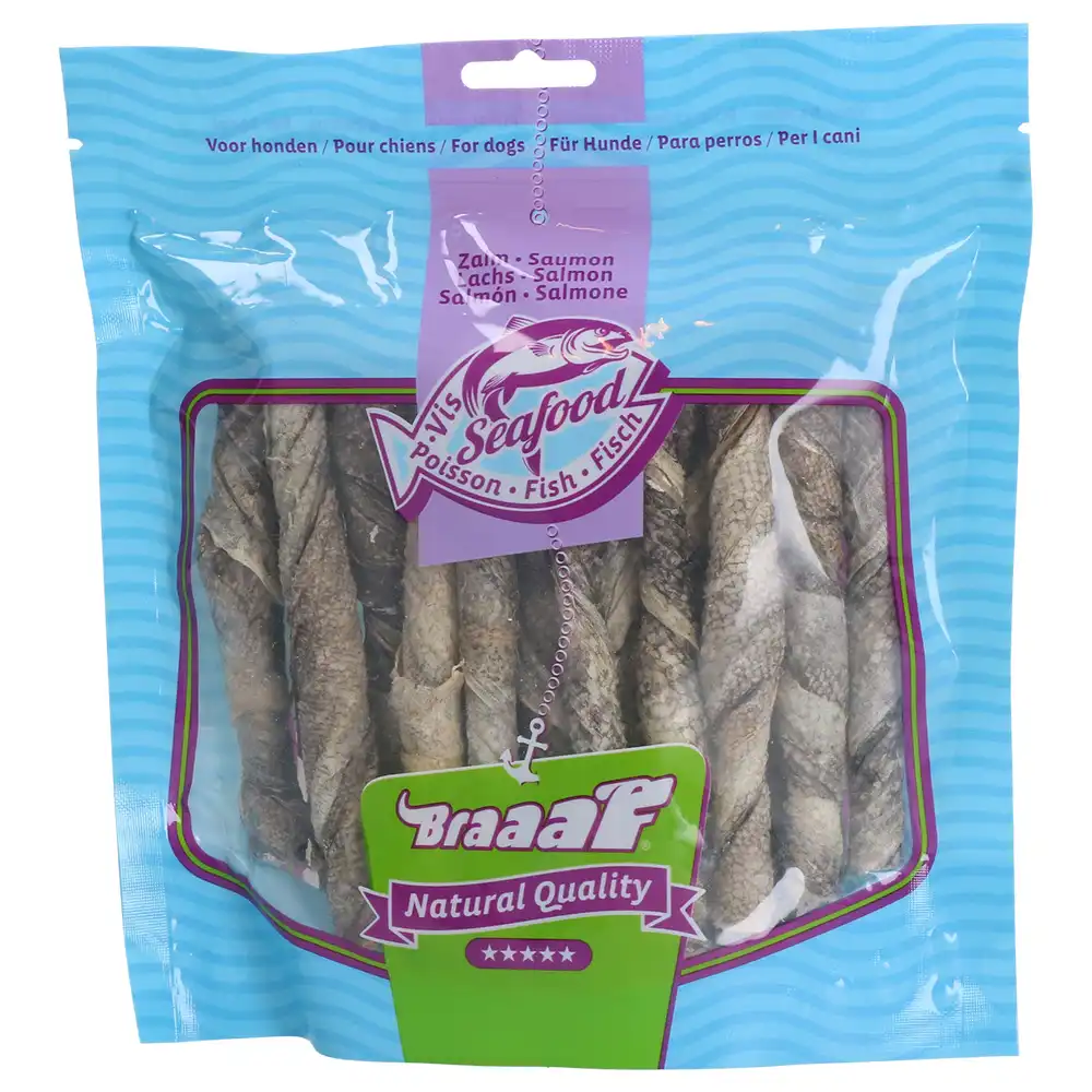 Braaaf palitos de salmón para perros - 175 g (12 cm)