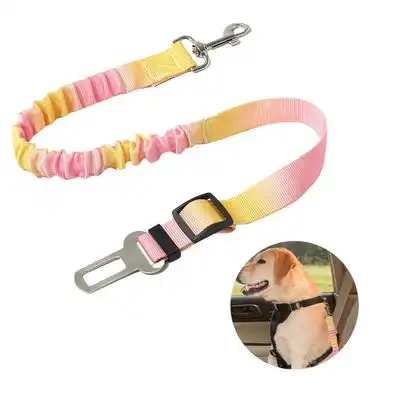 FurryFusion Arnés de seguridad para perros Furry Fusion Gradient para coche - Degradado rosa-amarillo - Furry Fusion - Comparador de precios