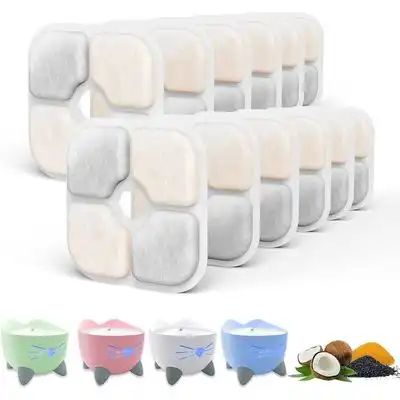 FurryFusion Filtros para fuentes de agua para gatos - Paquete 12 Catit PIXI - 12 piezas - Furry Fusion - Comparador de precios