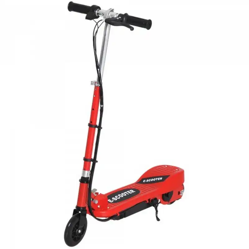 HomCom E-Scooter Patinete Eléctrico Plegable 120W Rojo