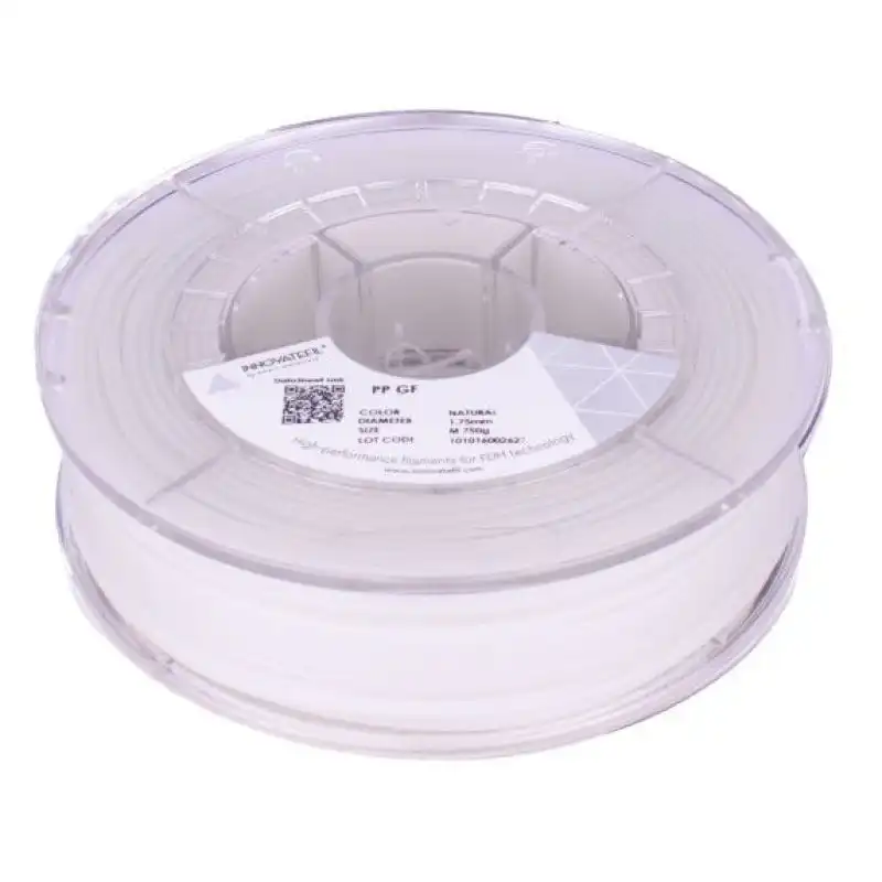 Innovatefil PP GF Filamento 3D Polipropileno con Mayor Carga de Fibra de Vídrio 1.75mm 750g Natural