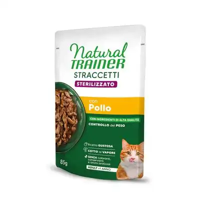 Natural Trainer Straccetti Adult Sterilised tiras en salsa 24 x 85 g - Pollo - Natural Trainer - Comparador de precios