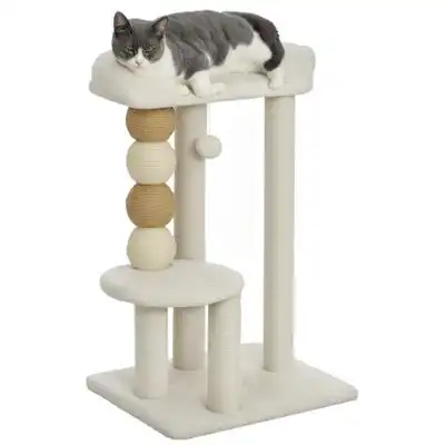 PawHut Árbol para Gato 48.5x40x76 cm Beige - 1 Article - PawHut - Comparador de precios