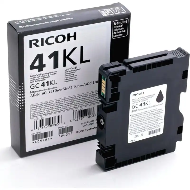 Ricoh 405765 cartucho de tinta 1 pieza(s) Original Negro