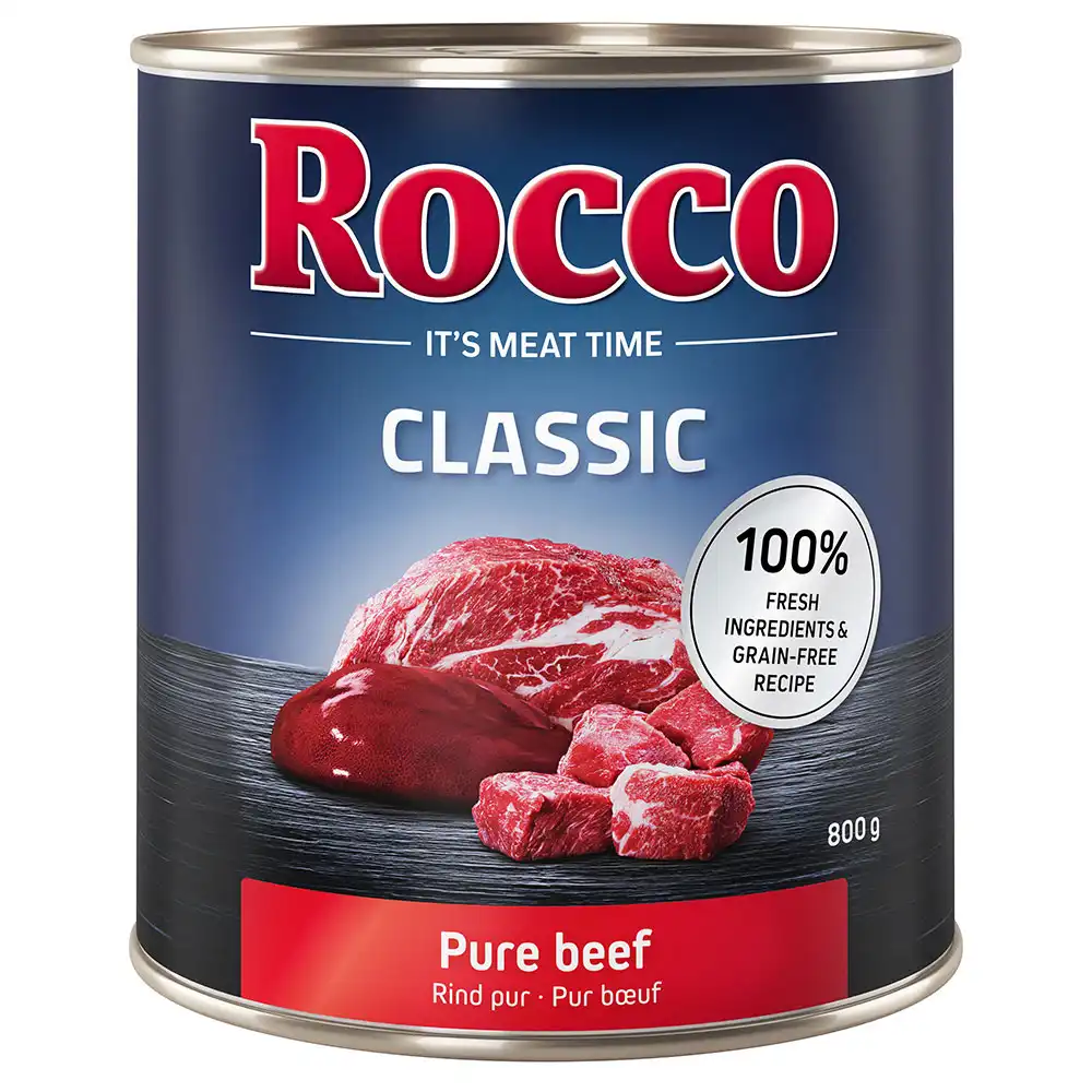 Rocco Classic 6 x 800 g - Vacuno puro