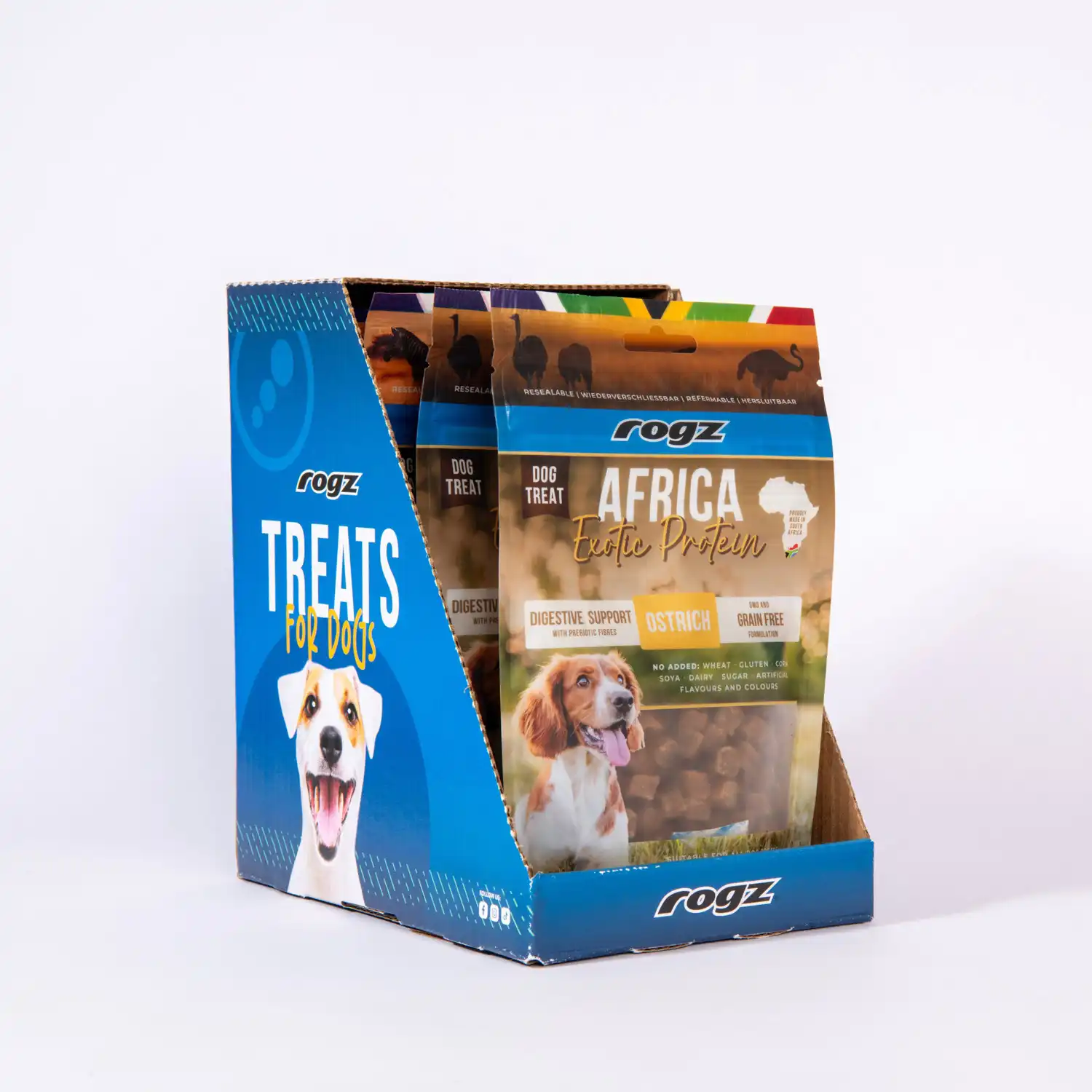 Rogz Snack Digestivo Avestruz con prebióticos para Perros - 600 g - Rogz - Comparador de precios