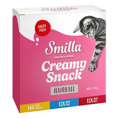 Smilla Creamy Snack Adult Hairball - 40 x 14 g - Smilla - Comparador de precios