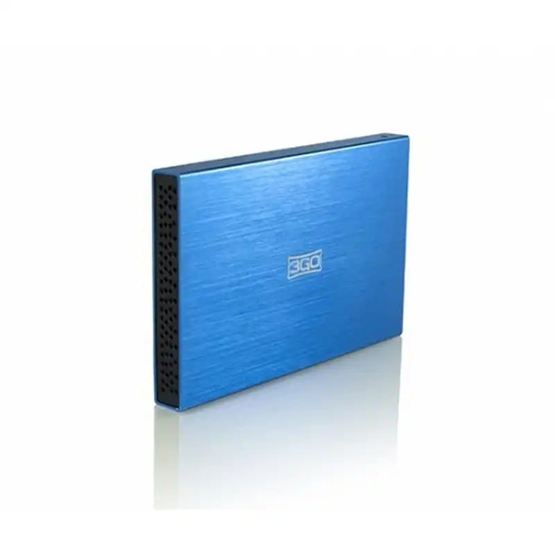 3Go Carcasa Externa HDD 2.5" SATA a USB 2.0 Azul