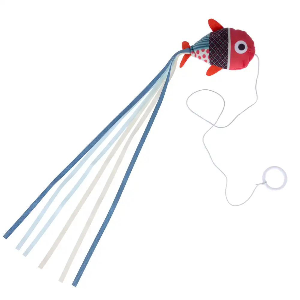 Caña TIAKI pez con anilla para gatos - 1 unidad