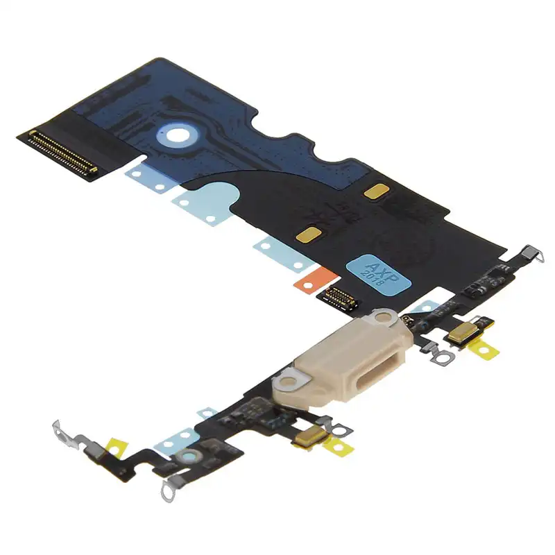 Clappio Repuesto Puerto de Carga Lightning Oro para iPhone 8