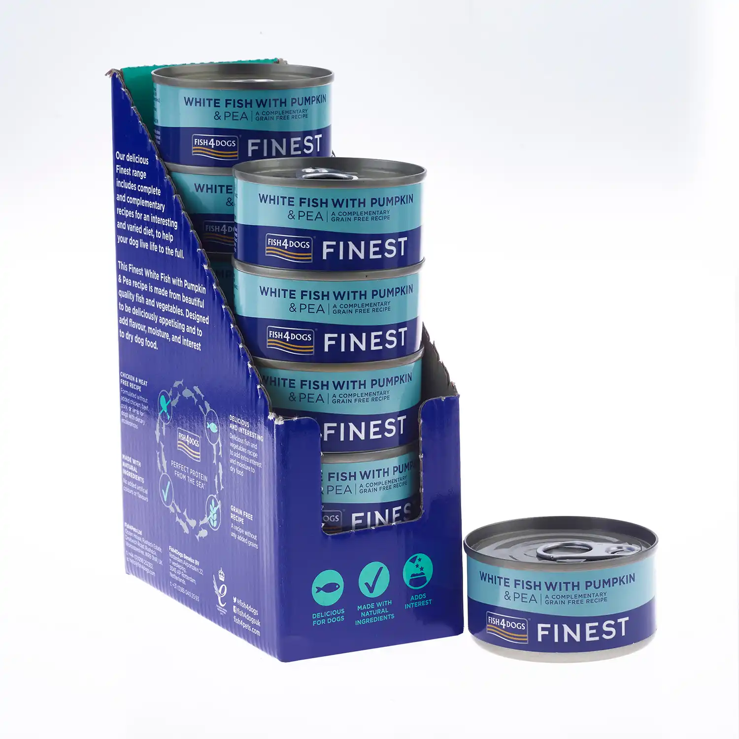 Fish4Dogs Comida húmeda Pescado Calabaza y Guisantes para perros - 1020 g - Fish4Dogs - Comparador de precios