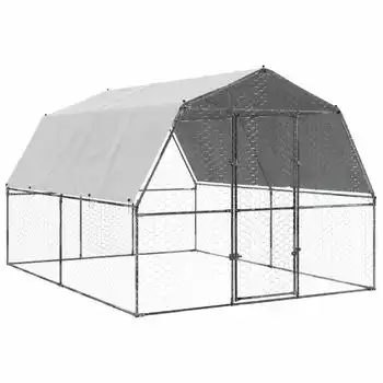Gallinero Con Techo Y Puerta 2 Uds Acero Galvanizado Plateado Vidaxl - VIDAXL - Comparador de precios