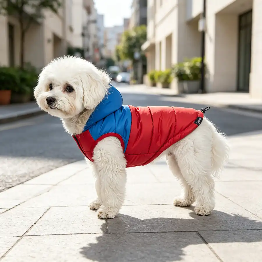 Gotoo Abrigo Rojo con Capucha para perros M - Gotoo - Comparador de precios
