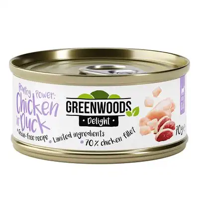 Greenwoods Delight filete de pollo con pato - 6 x 70 g - Greenwoods - Comparador de precios