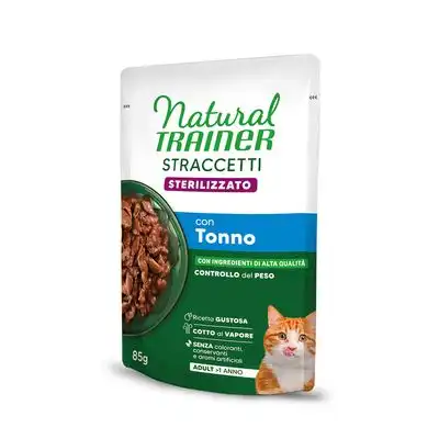 Natural Trainer Straccetti Adult Sterilised tiras en salsa 24 x 85 g - Atún - Natural Trainer - Comparador de precios