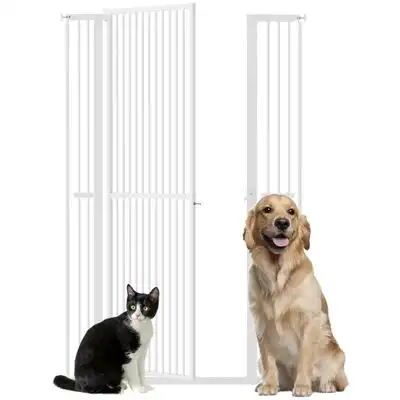 PawHut Barrera de Seguridad - Blanco - PawHut - Comparador de precios