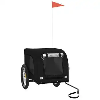 Remolque De Bicicleta Para Perros Hierro Y Tela Oxford Negro Vidaxl - VIDAXL - Comparador de precios