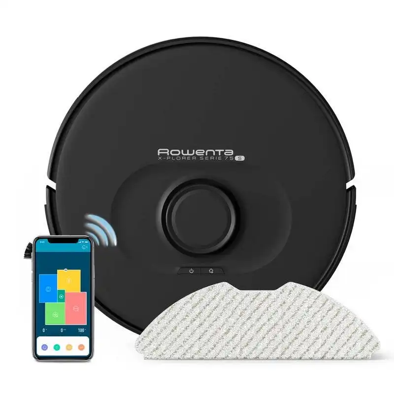 Rowenta X-PLORER Serie 75 S Animal Allergy Robot Aspirador y Friegasuelos Negro