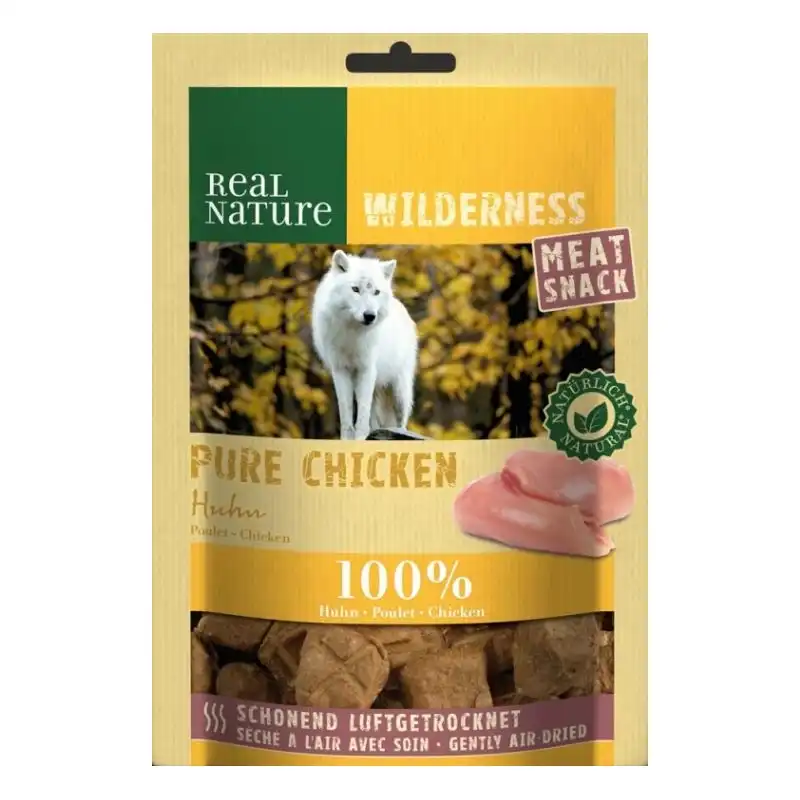 Snack Real Nature Wilderness de Pollo para Perros, Peso 5x150 Gr - Real Nature - Comparador de precios